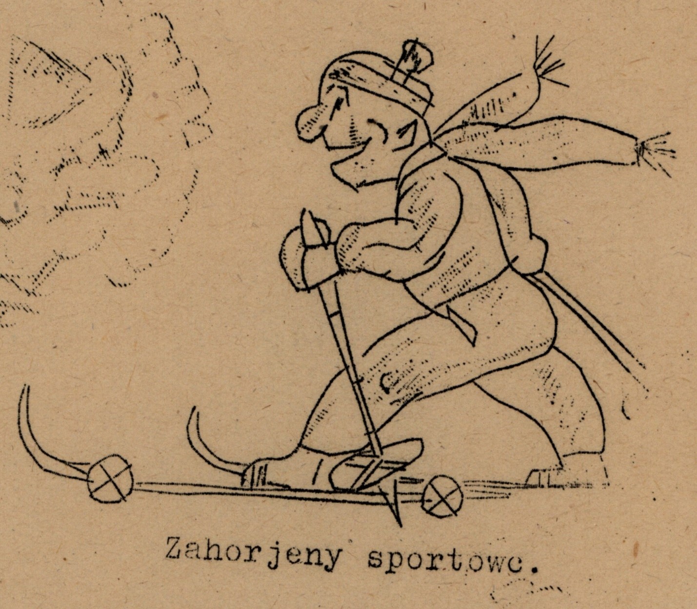 Nadšený sportovec. Gerat Kašpor/​Horst Meltka, in: Naš puć. Wěstnik serbskeje młodźiny we Warnoćicach, 30.1.1948. (zdroj: Serbska centralna biblioteka, Budyšin/​Sorbische Zentralbibliothek, Bautzen)